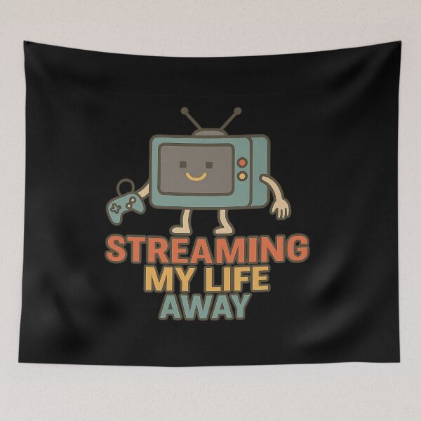 Item preview, Streaming My Life Away – Funny Gamer & Binge-Watcher Design designed and sold by WittyLabs.
