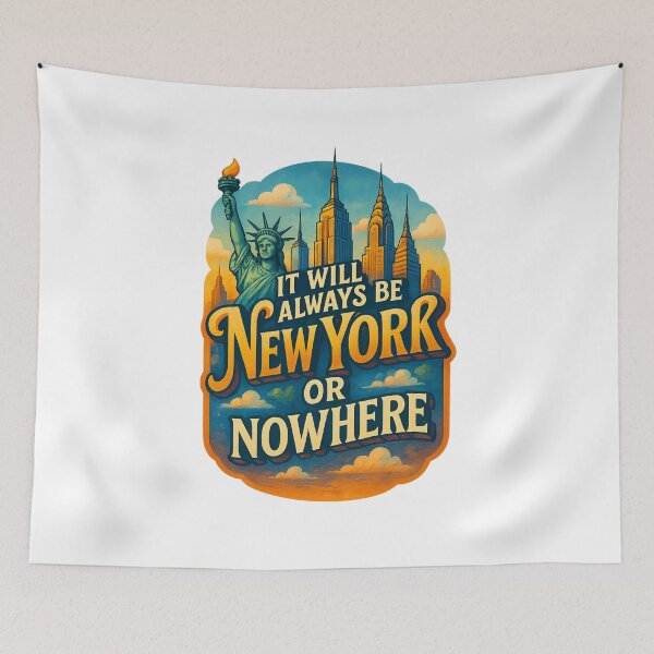 Item preview, It will always be new york or nowhere Skyline with Statue of Liberty  designed and sold by Aryabek.