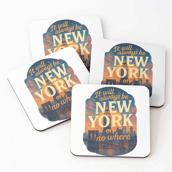 Item preview, It will always be New York or Nowhere Skyline with Empire State and Brooklyn Bridge designed and sold by Aryabek.