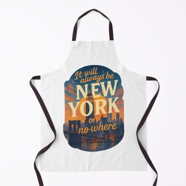 Item preview, It will always be New York or Nowhere Skyline with Empire State and Brooklyn Bridge designed and sold by Aryabek.