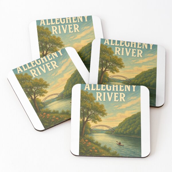 Item preview, Allegheny River and Bridge in Western Pennsylvania designed and sold by Aryabek.