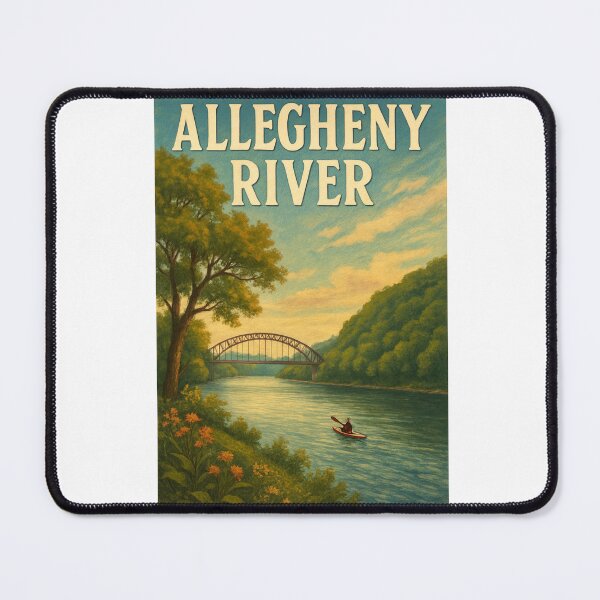 Item preview, Allegheny River and Bridge in Western Pennsylvania designed and sold by Aryabek.