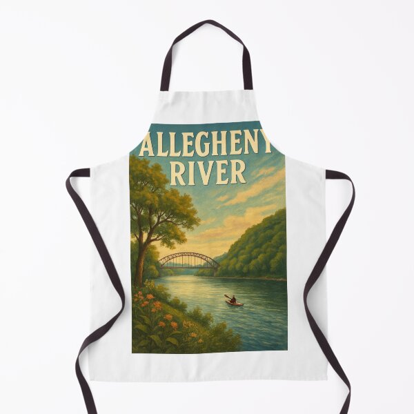 Item preview, Allegheny River and Bridge in Western Pennsylvania designed and sold by Aryabek.