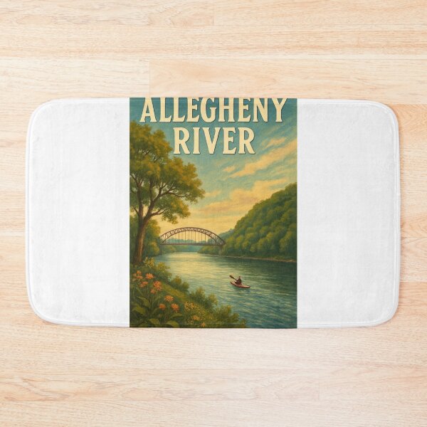 Item preview, Allegheny River and Bridge in Western Pennsylvania designed and sold by Aryabek.