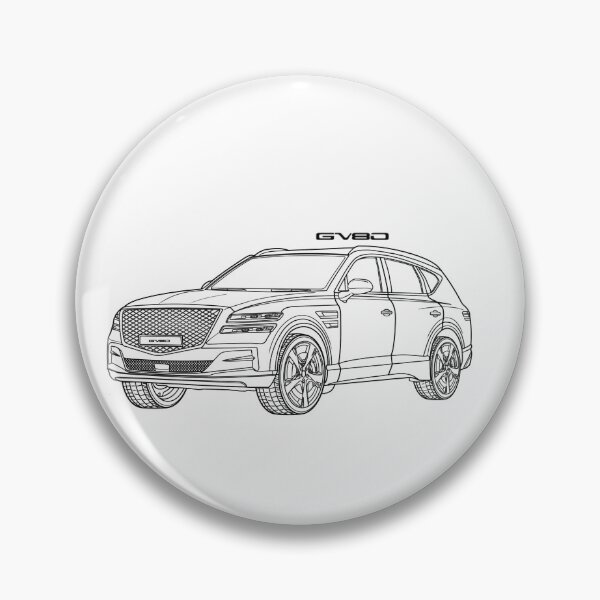 Item preview, Genesis GV80 Line illustration designed and sold by sketchjuny.