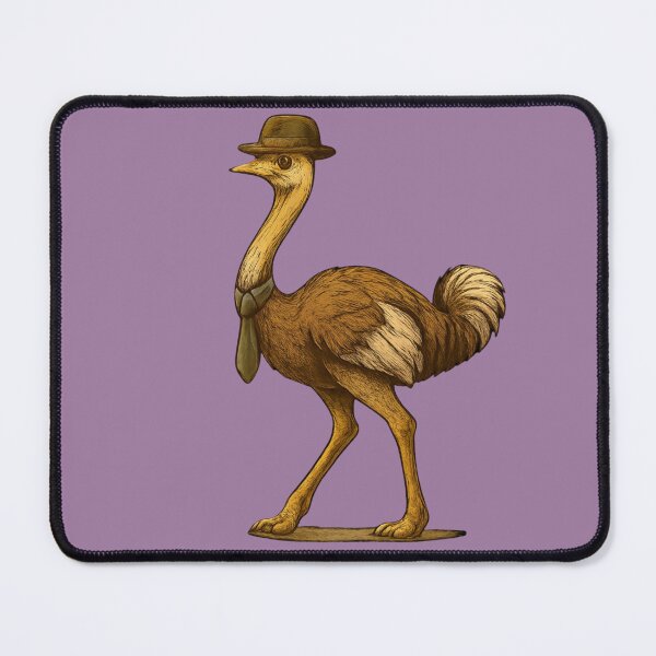 Item preview, Autruche Chic Illustrée Stylish Ostrich Illustration designed and sold by Drawingshirts.