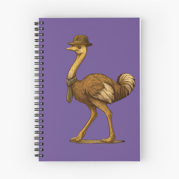 Item preview, Autruche Chic Illustrée Stylish Ostrich Illustration designed and sold by Drawingshirts.