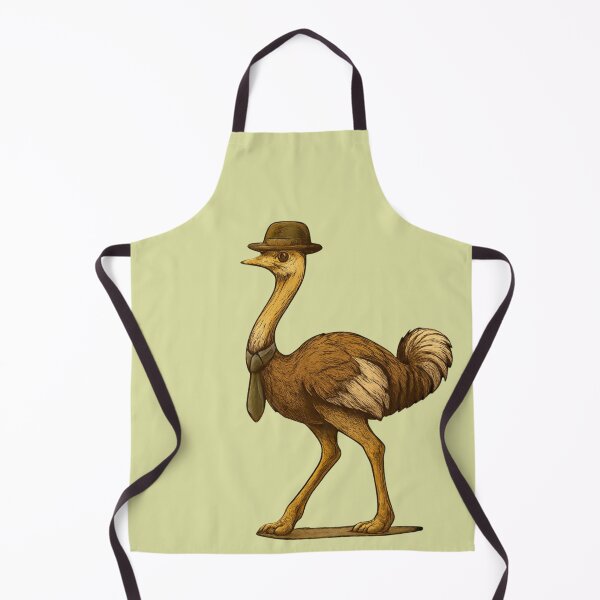 Item preview, Autruche Chic Illustrée Stylish Ostrich Illustration designed and sold by Drawingshirts.
