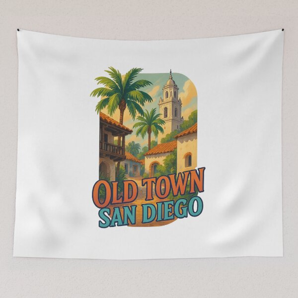 Item preview, Old Town San Diego California Mission District designed and sold by Aryabek.