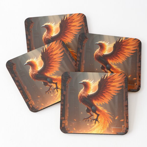 Item preview, Phoenix Rebirth in the Ancient Ruins designed and sold by oanaunciuleanu.