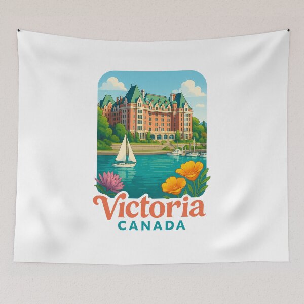 Item preview, Victoria Inner Harbour with Empress Hotel Canada designed and sold by Aryabek.