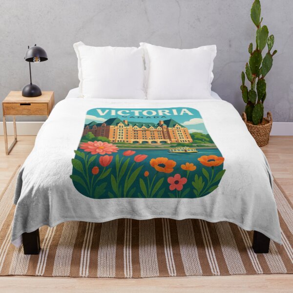 Item preview, Victoria BC Parliament and Harbour Flowers Canada designed and sold by Aryabek.