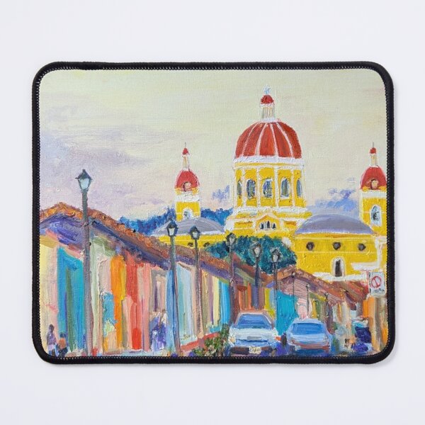Item preview, Immaculate Conception of Mary Cathedral Church Grenada Nicaragua Original Oil designed and sold by martydav.