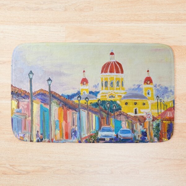 Item preview, Immaculate Conception of Mary Cathedral Church Grenada Nicaragua Original Oil designed and sold by martydav.