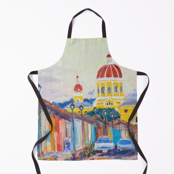 Item preview, Immaculate Conception of Mary Cathedral Church Grenada Nicaragua Original Oil designed and sold by martydav.