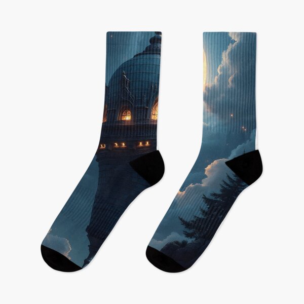 Item preview, The Inverted Lighthouse of the Moonlit Valley designed and sold by oanaunciuleanu.