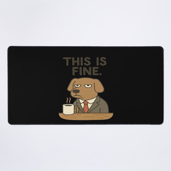Item preview, This Is Fine Meme Dog – Funny Comic Style Design designed and sold by Project4X.
