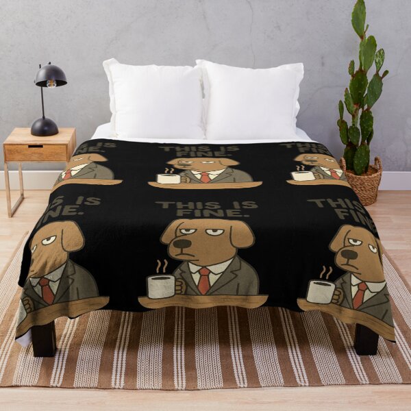 Item preview, This Is Fine Meme Dog – Funny Comic Style Design designed and sold by Project4X.