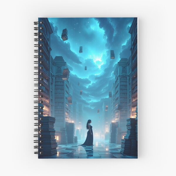 Item preview, The Library of Floating Tomes designed and sold by oanaunciuleanu.