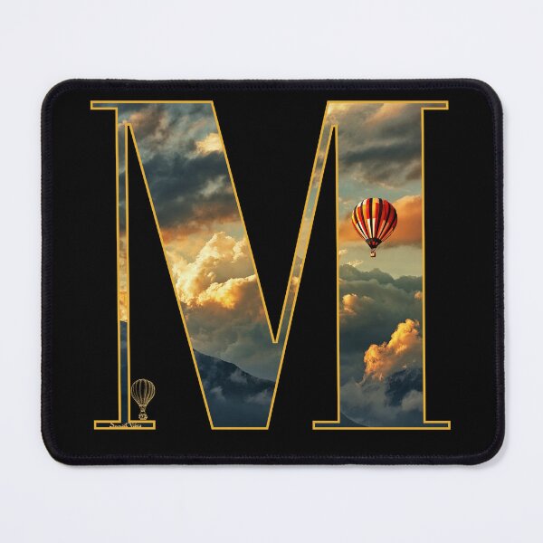 Item preview, Letter M representing a hot air balloon designed and sold by Lilivibesunset.