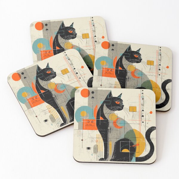 Item preview, Feline Blueprint designed and sold by nshaltiel.