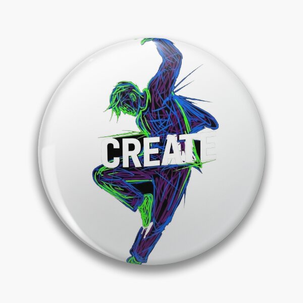 Item preview, CREATE: Neon Pulse of Imagination designed and sold by Ink And Art.