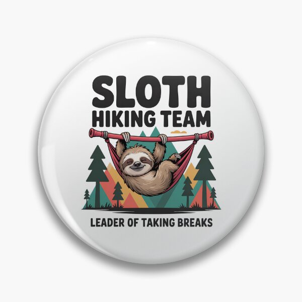 Item preview, Funny Sloth Hiking - This funny sloth hiking gift is perfect for hikers, campers, nature lovers, and anyone who enjoys humor, mountains, and lazy outdoor adventures. designed and sold by ZyziowskyArt.