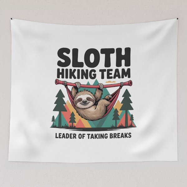 Item preview, Funny Sloth Hiking - This funny sloth hiking gift is perfect for hikers, campers, nature lovers, and anyone who enjoys humor, mountains, and lazy outdoor adventures. designed and sold by ZyziowskyArt.