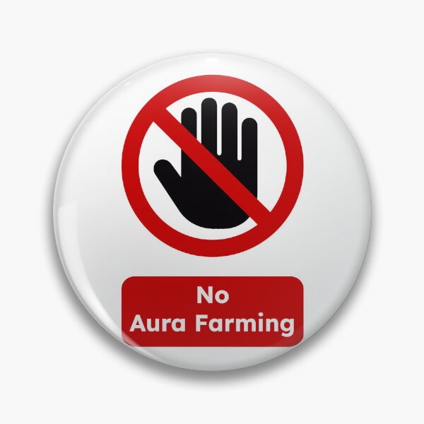 Item preview, No Aura Farming (Hand) designed and sold by DPZT.