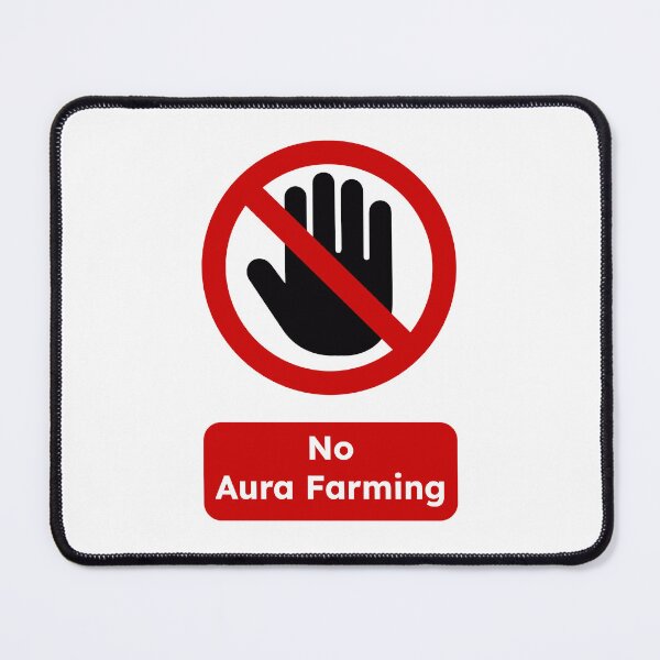 Item preview, No Aura Farming (Hand) designed and sold by DPZT.