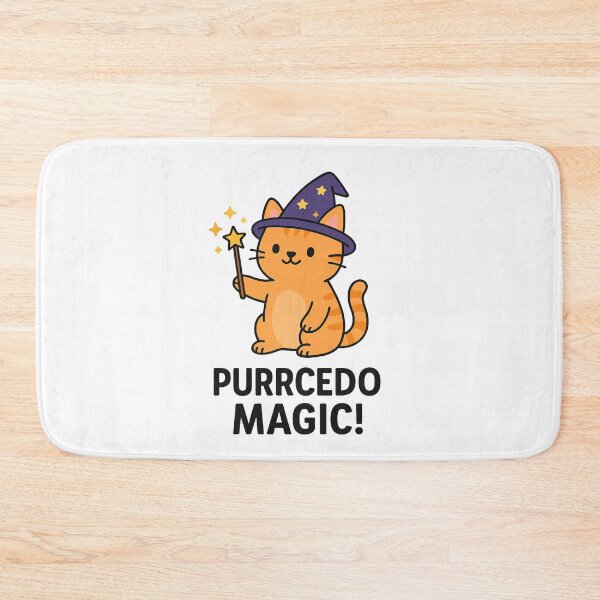 Item preview, Purrcedo Magic – Cute Wizard Cat Design designed and sold by SlomianyPisarz.