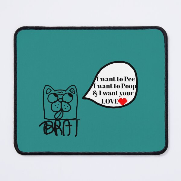 Item preview, LaMaisonOfMY MY BRAT BULLDOG COLLECTION No.4 BRAT THOUGHTS BLACK designed and sold by LaMaisonOfMY.