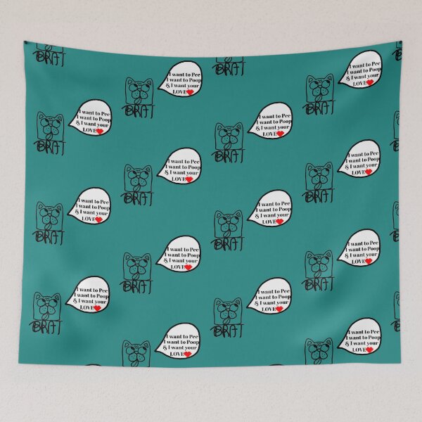 Item preview, LaMaisonOfMY MY BRAT BULLDOG COLLECTION No.4 BRAT THOUGHTS BLACK designed and sold by LaMaisonOfMY.