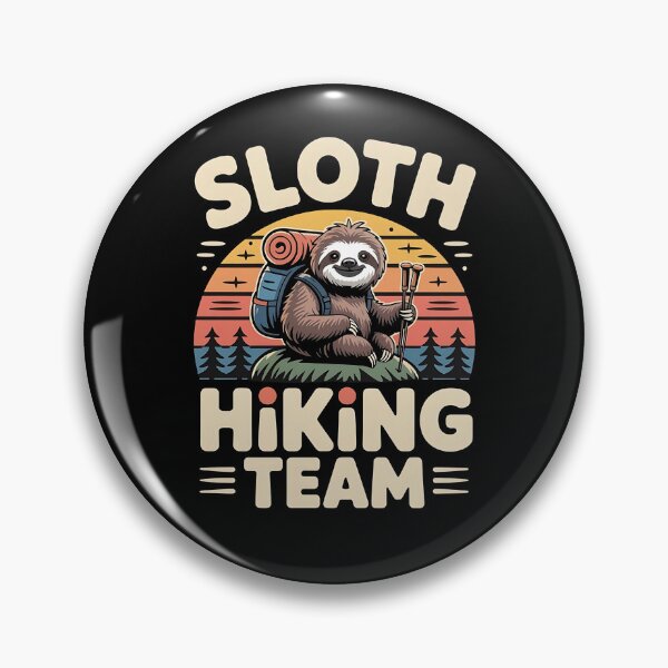 Item preview, Funny Sloth Hiking - This funny sloth hiking gift is perfect for hikers, campers, nature lovers, and anyone who enjoys humor, mountains, and lazy outdoor adventures. designed and sold by ZyziowskyArt.