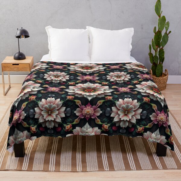 Item preview, Ornate Fantasy Floral Mosaic, Richly Colored Botanical Design home Decor and accessories, flowers t-shirt design  designed and sold by TheGaliyaStudio.