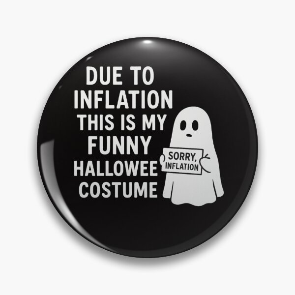 Item preview, Due to Inflation – Funny Minimalist Halloween Costume designed and sold by FrameFlow.
