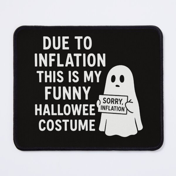 Item preview, Due to Inflation – Funny Minimalist Halloween Costume designed and sold by FrameFlow.
