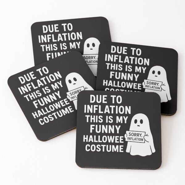 Item preview, Due to Inflation – Funny Minimalist Halloween Costume designed and sold by FrameFlow.