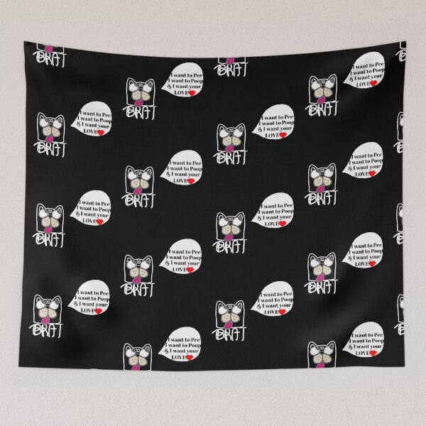 Item preview, LaMaisonOfMY MY BRAT BULLDOG COLLECTION No.5 BRAT THOUGHTS BLACK WHITE ED designed and sold by LaMaisonOfMY.