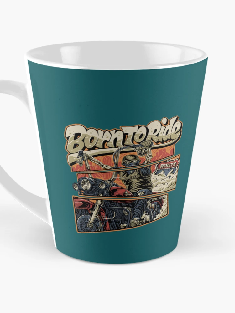 Thumbnail 3 of 4, Coffee Mug, Born To Ride designed and sold by SimplifyCD.