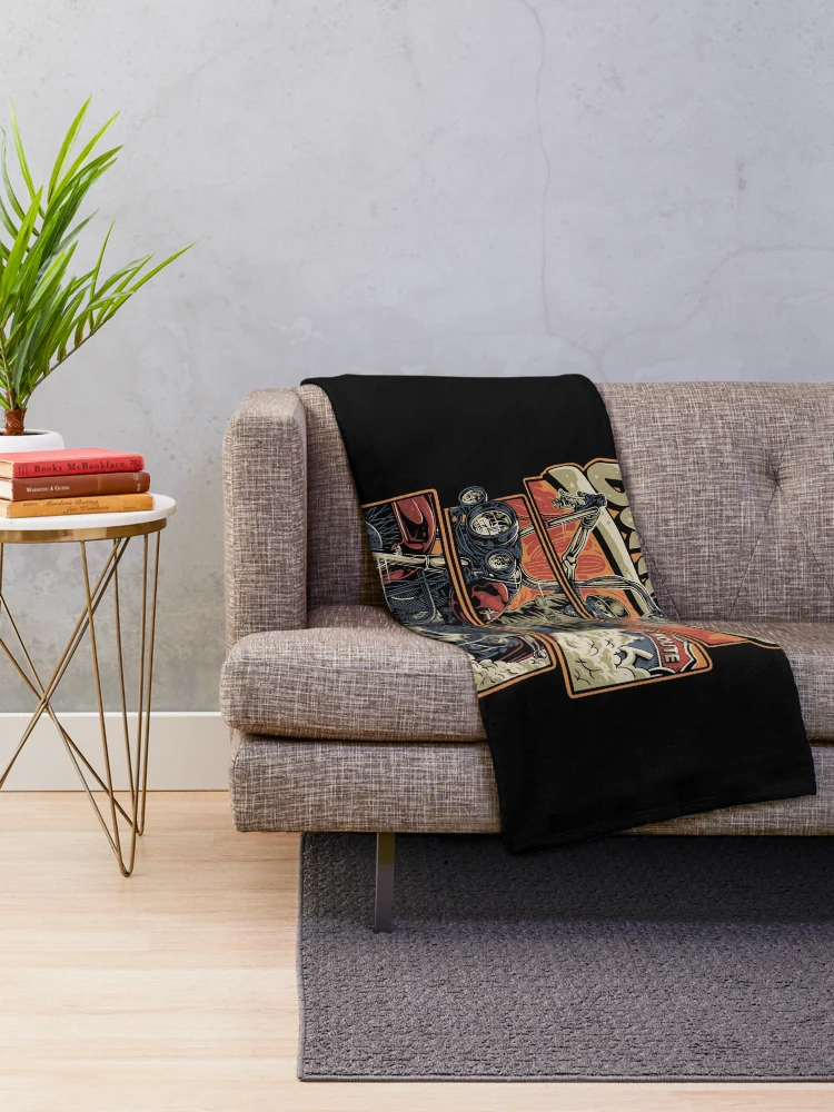 Thumbnail 2 of 6, Throw Blanket, Born To Ride designed and sold by SimplifyCD.