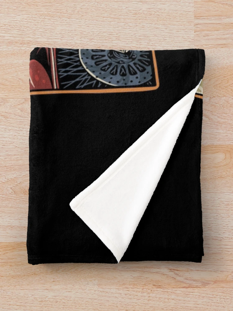 Thumbnail 3 of 6, Throw Blanket, Born To Ride designed and sold by SimplifyCD.