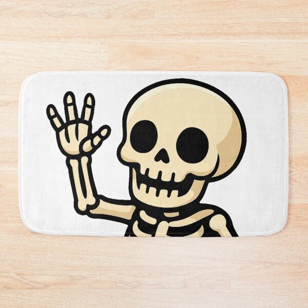 Item preview, Halloween Skeleton Cartoon Rising from Grave Spooky Cute Scary Funny Bone Character Creepy Horror Clipart Design Illustration designed and sold by Mimoshi ⭐⭐⭐⭐⭐.