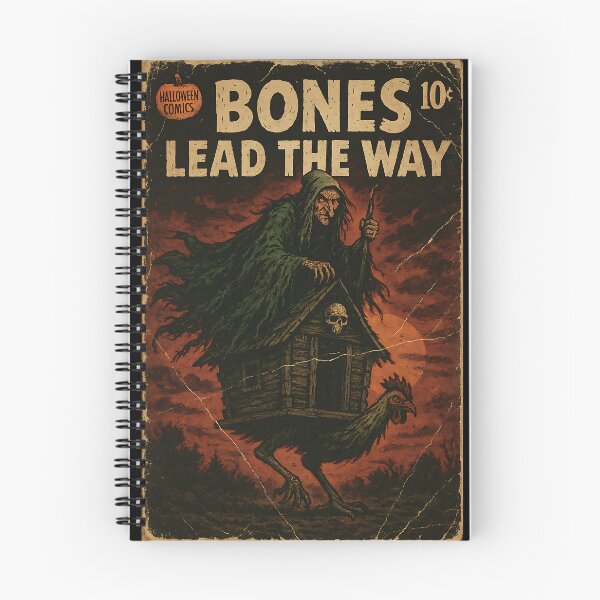 Item preview, Creepy Baba Yaga: Bones lead the way designed and sold by bapupa.