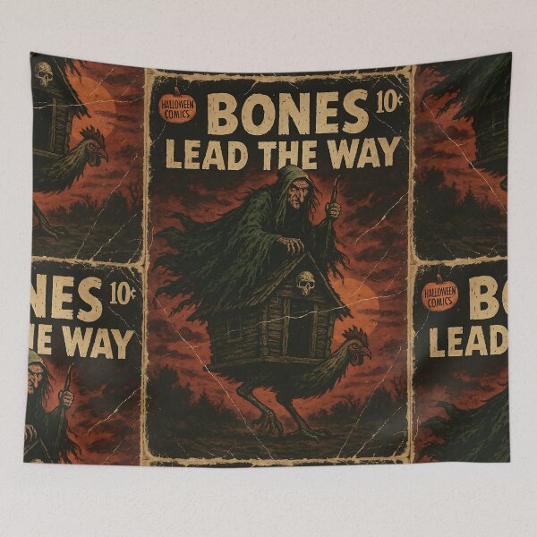 Item preview, Creepy Baba Yaga: Bones lead the way designed and sold by bapupa.