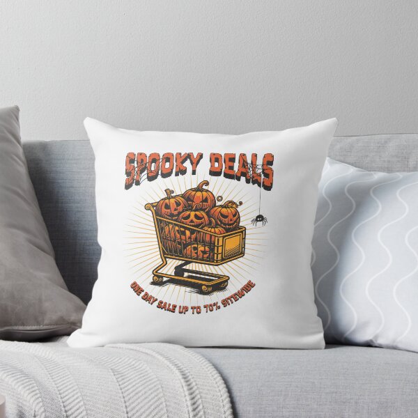 Item preview, Spooky Deals Halloween Shopping – Pumpkin Cart Design designed and sold by nafsia 1.