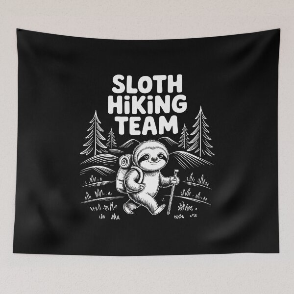 Item preview, Funny Sloth Hiking - This funny sloth hiking gift is perfect for hikers, campers, nature lovers, and anyone who enjoys humor, mountains, and lazy outdoor adventures. designed and sold by ZyziowskyArt.