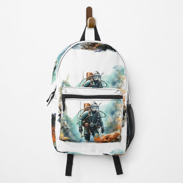 Item preview, Scuba Diver on Coral Reef – Underwater Adventure Design designed and sold by pixeldizajn.