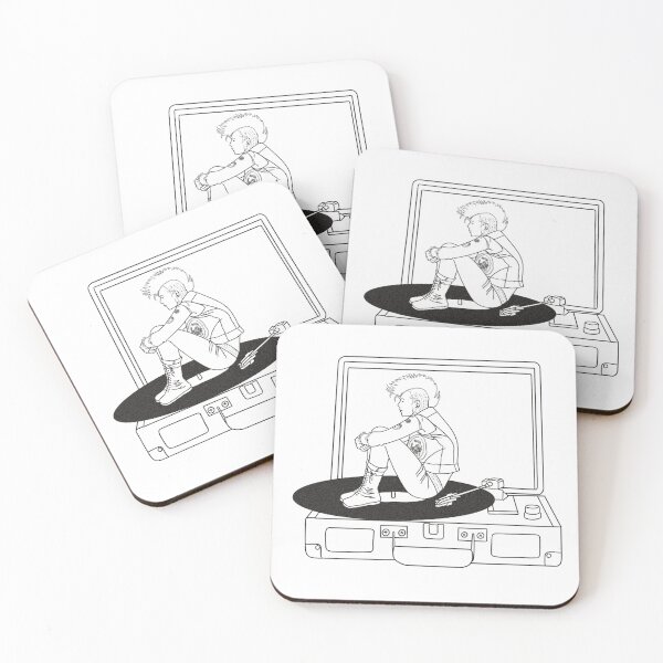 Item preview, Punk boys with Vinyl player designed and sold by JannymyGallery.