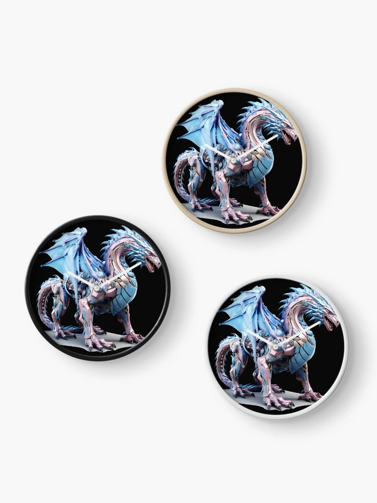 Thumbnail 3 of 4, Clock, Cyber Dragon designed and sold by RWT-Design.